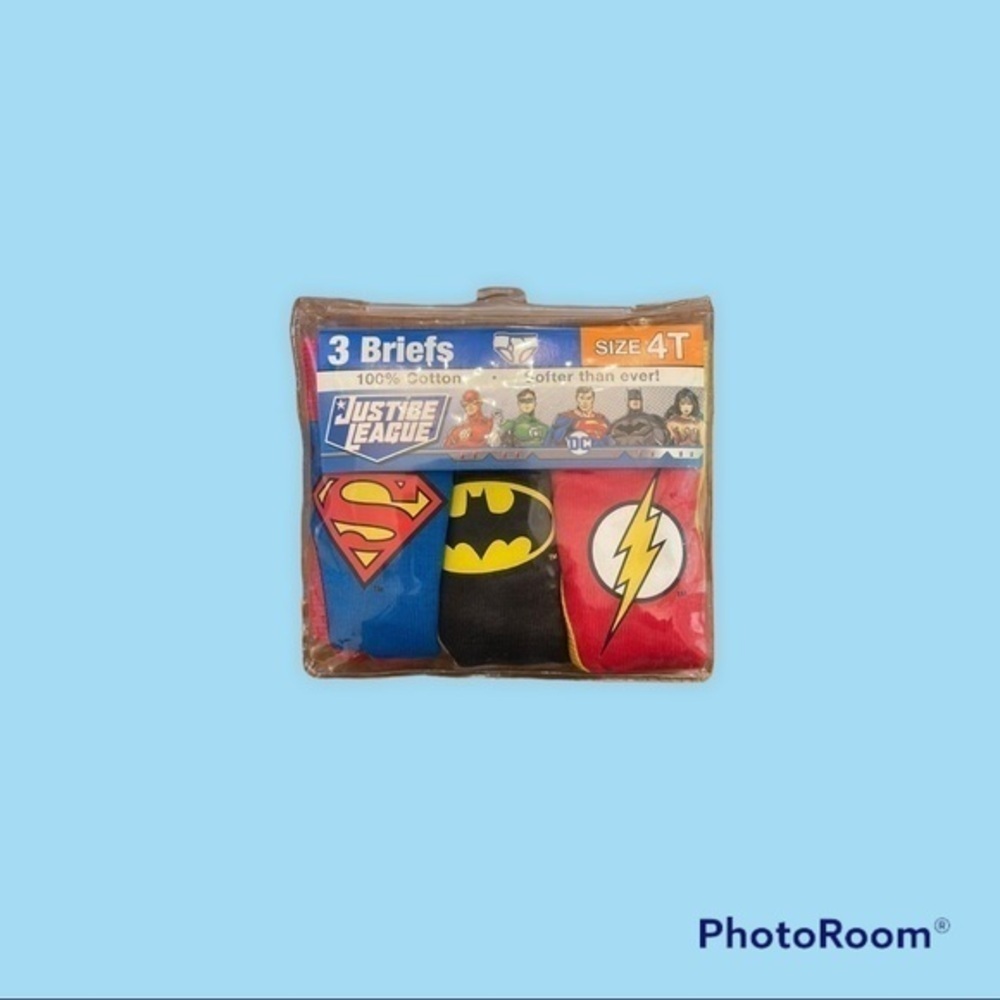 Justice League 100% cotton briefs 4T- 159